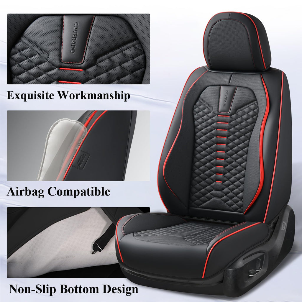Waterproof Nappa Leather 5 Seats Car Seat Covers I9997