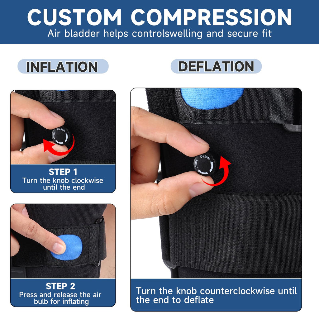 Black Small Tall Inflatable Walking Boot A951281