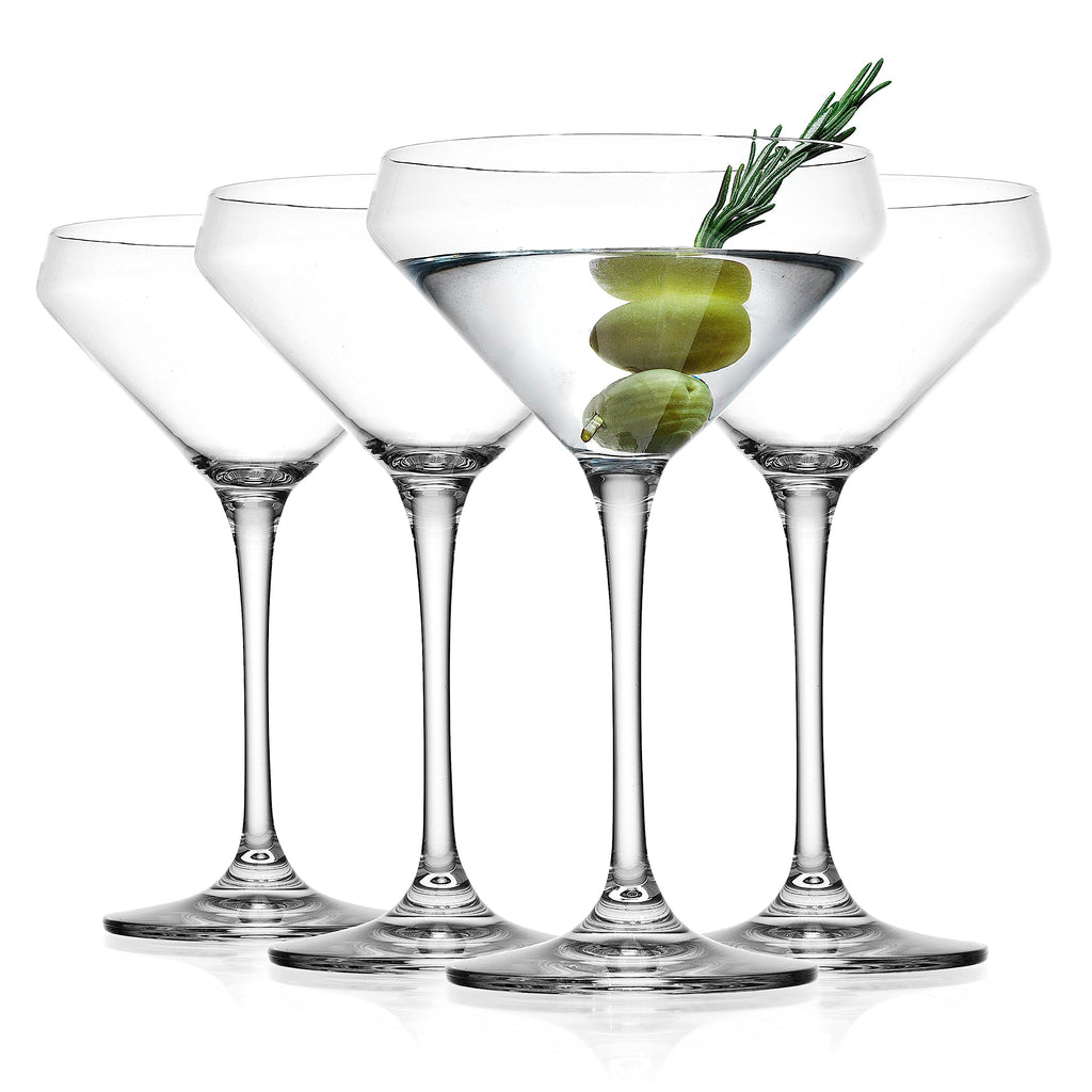 Martini Glasses Set of 4 Stemmed 10.5 Ounce A526797