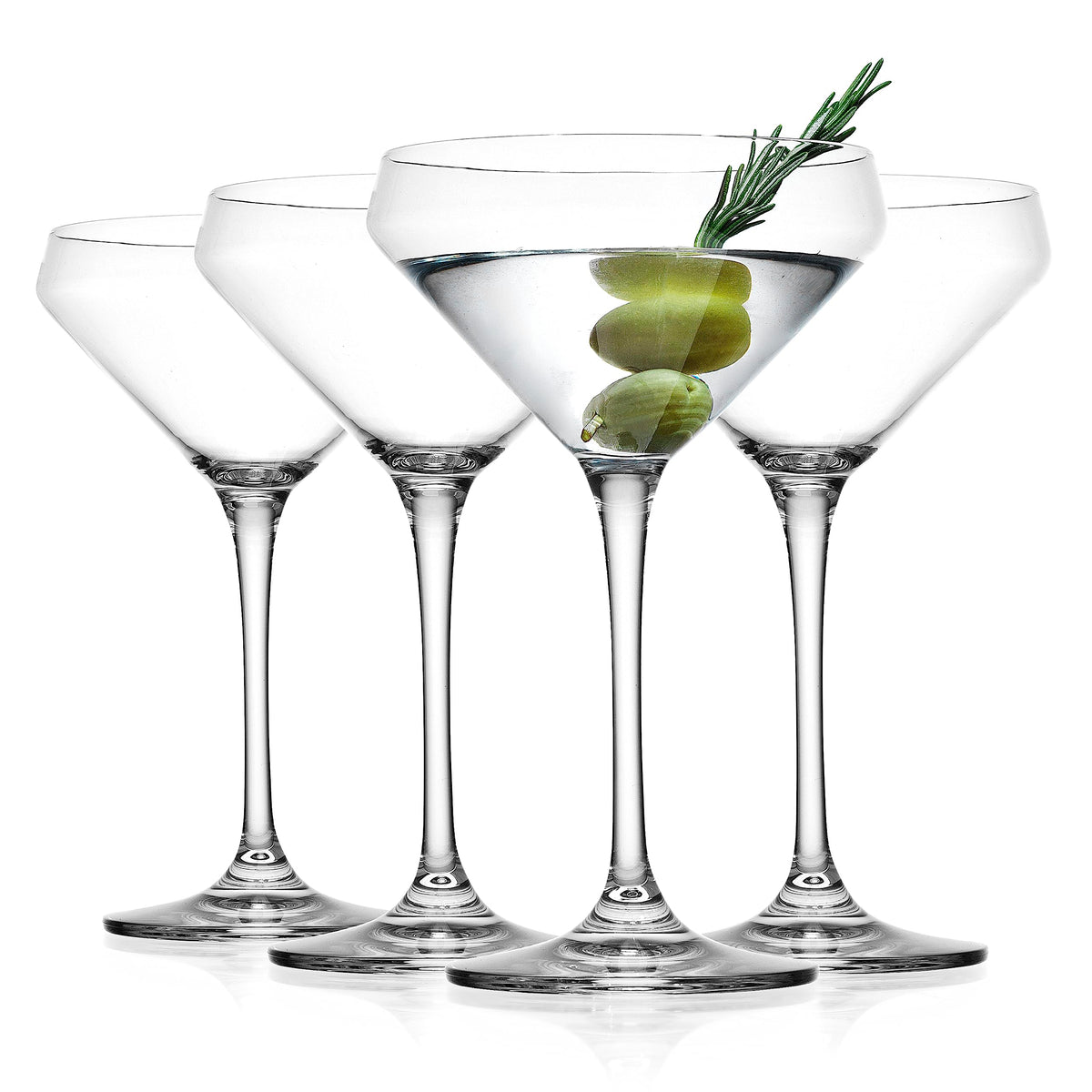 Martini Glasses Set of 4 Stemmed 10.5 Ounce A526797