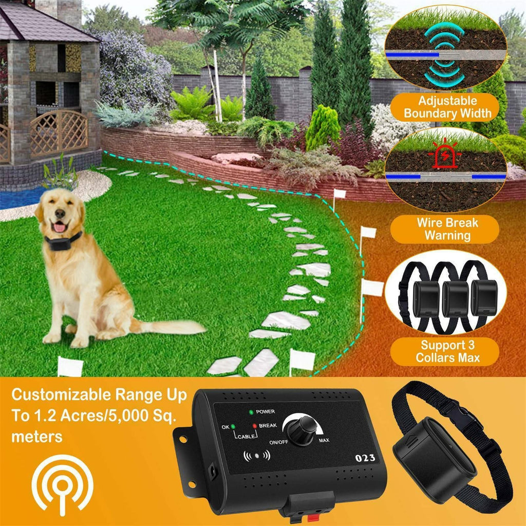 Wireless Electric Dog Fence System, In-ground/Aboveground Pet Containment System H9720