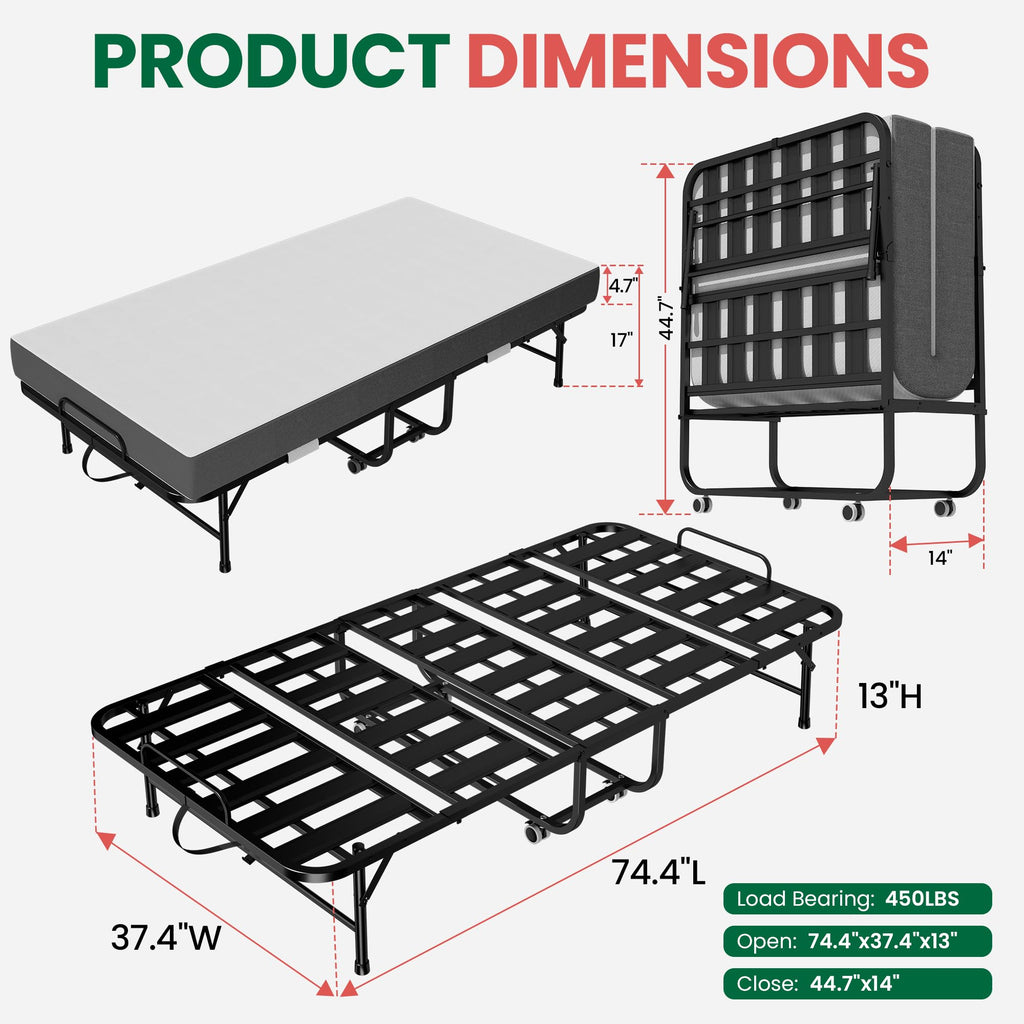 75"x38" Folding Bed O32060