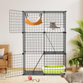 3-Tier Cat Cage & Enclosure with 3 Doors & 2 Ramps J229