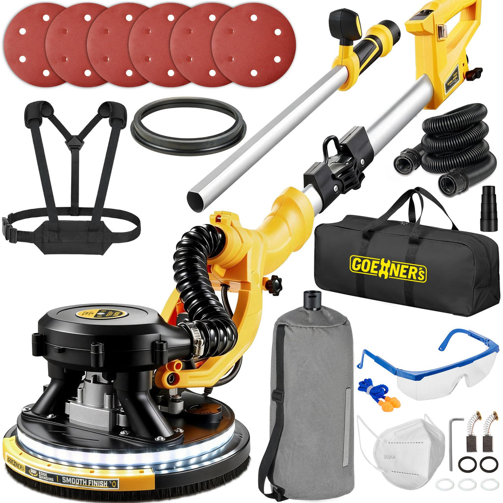 950W Electric Drywall Sander with Vacuum Dust Collector K236