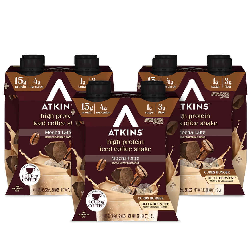 High Protein Mocha Latte Iced Coffee Shake, 12 Count V7368