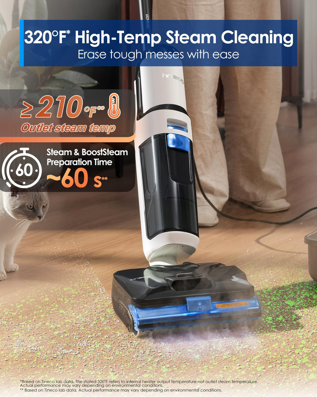 3-in-1 Wet Dry Vacuum Mop with Steam Function M578