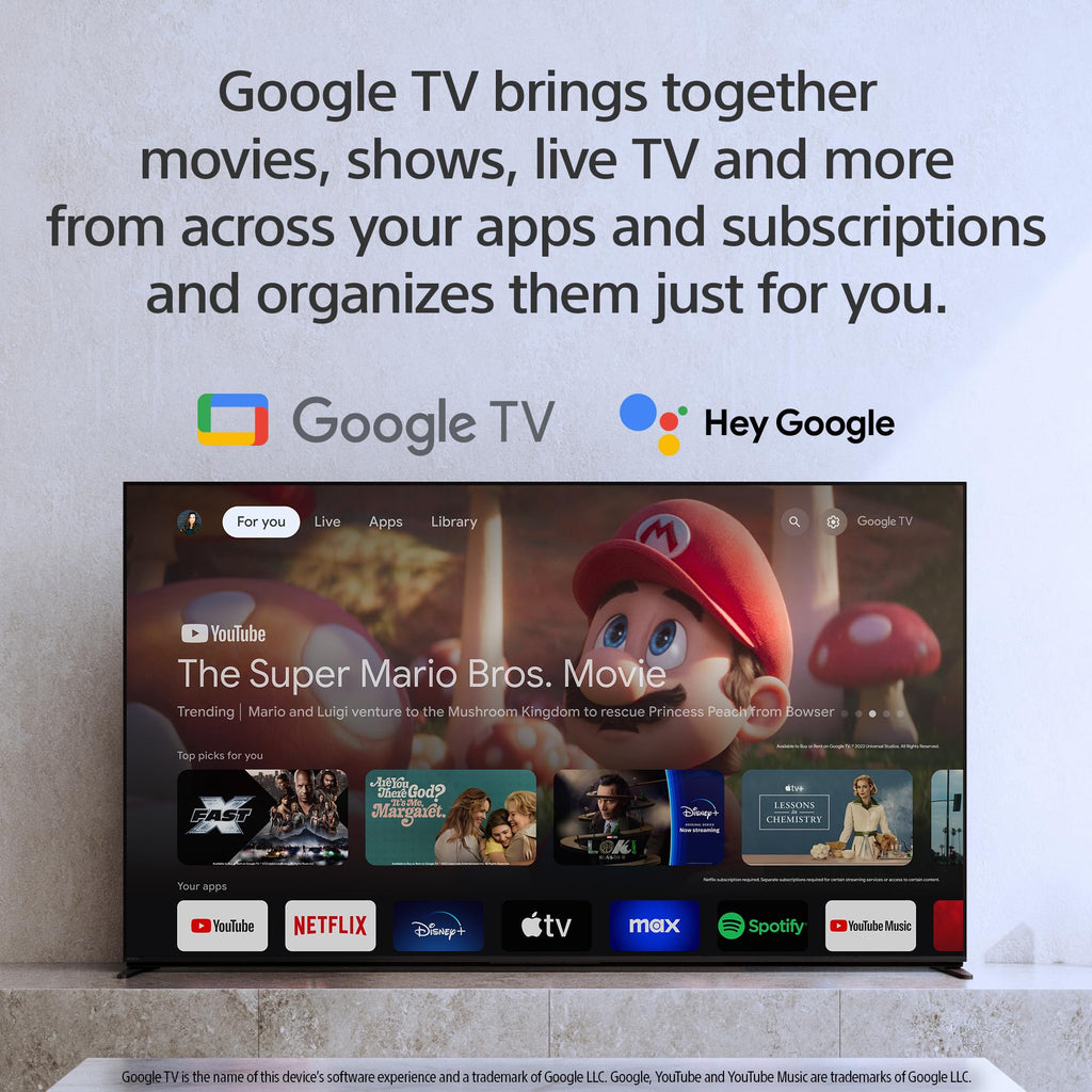 55 Inch Mini LED QLED 4K HDR Smart Google TV D557