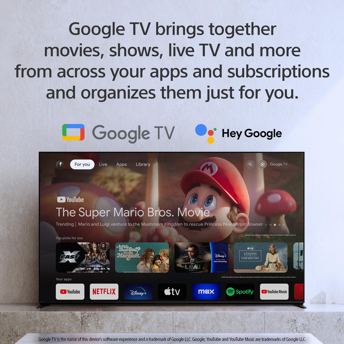 55 Inch Mini LED QLED 4K HDR Smart Google TV D557