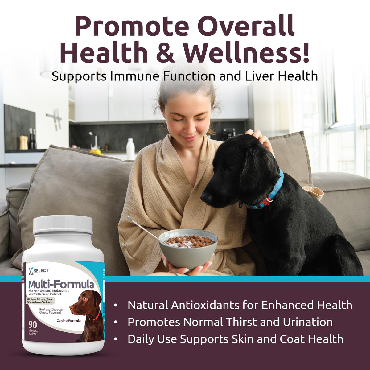 90 Tablets Beef Flavor Dog Multivitamin H127256