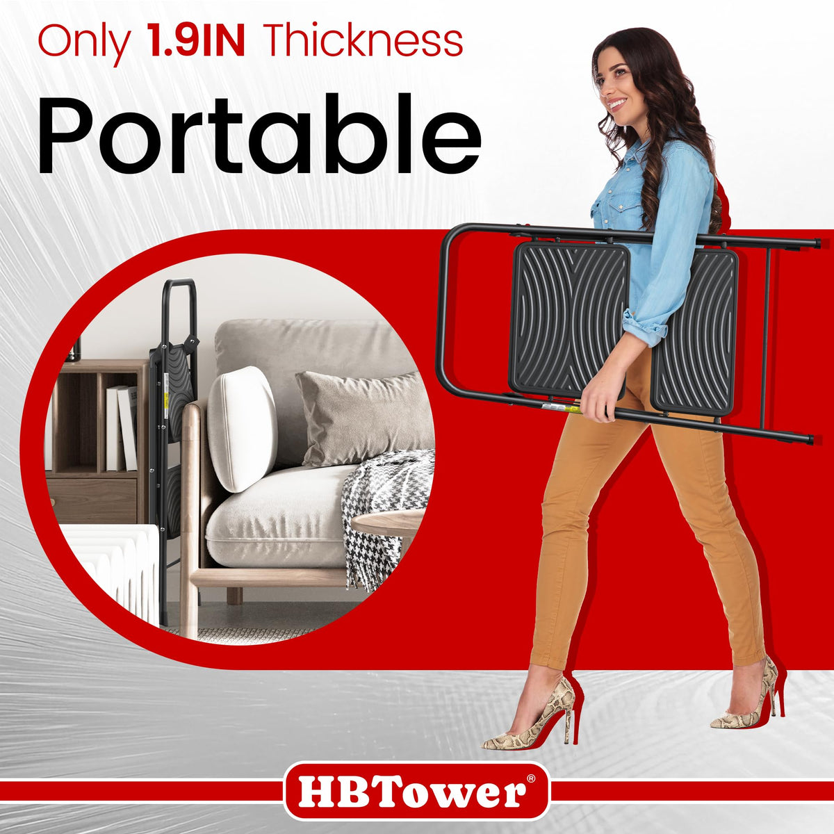 2 Step Ladder with Anti-Slip Pedal O18767