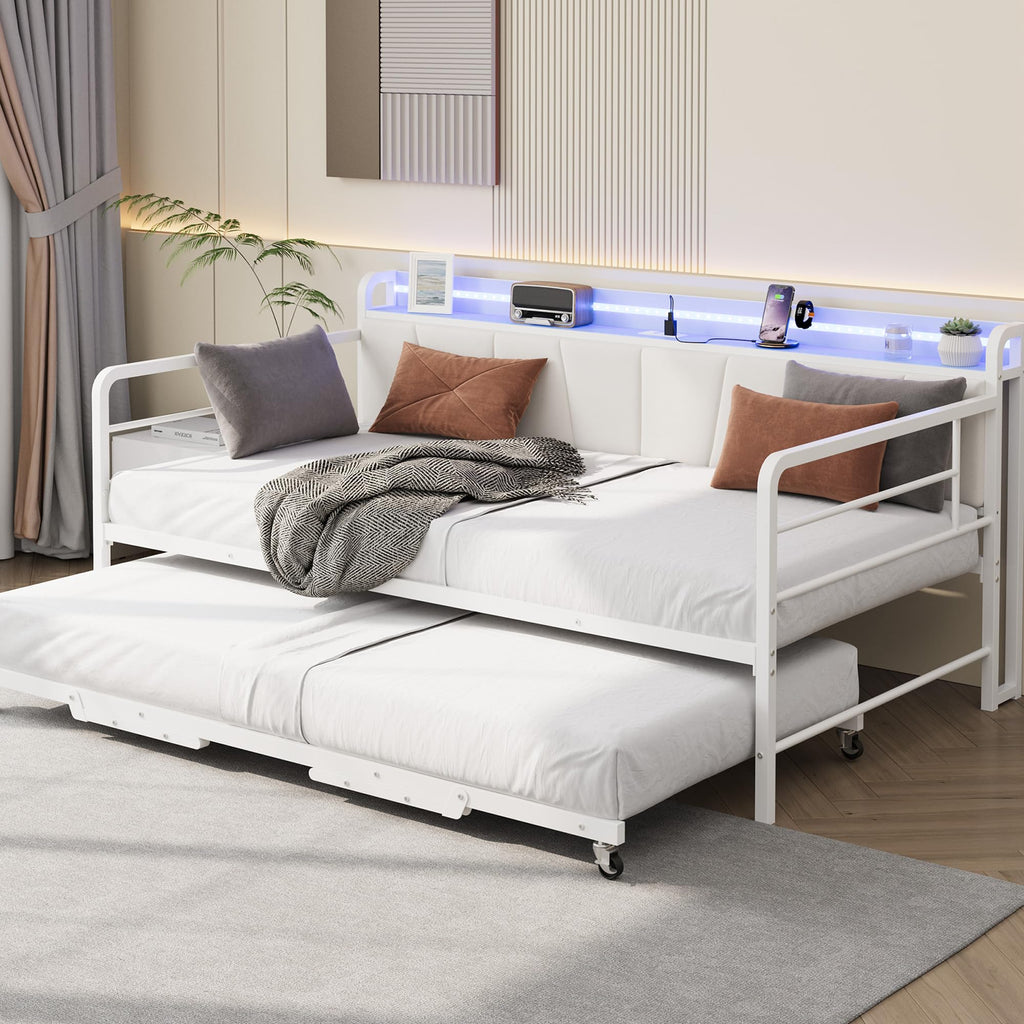 Twin Size Daybed with Trundle Bed T445389