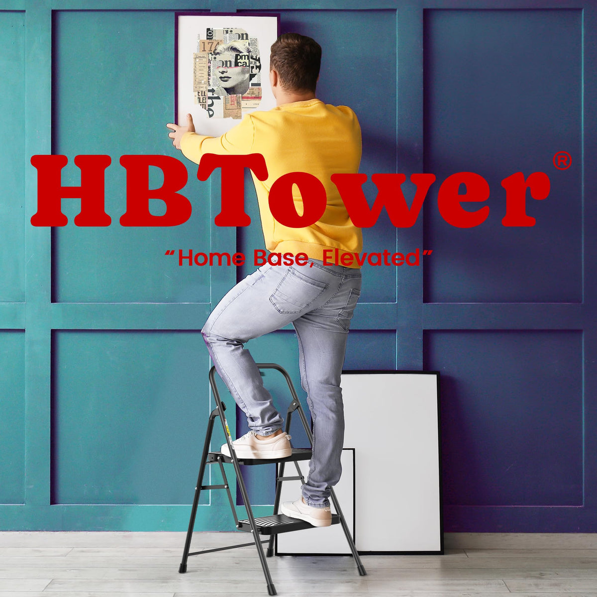 2 Step Ladder with Anti-Slip Pedal O18767