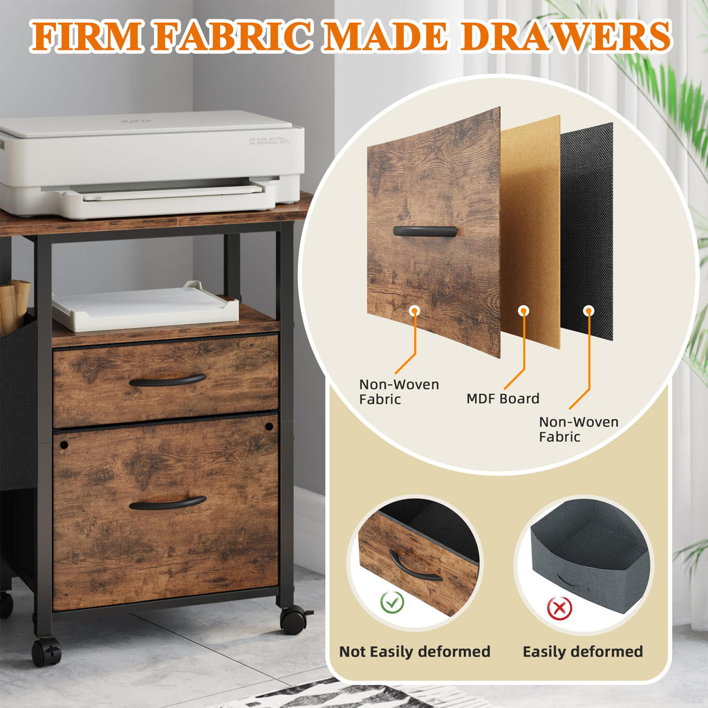 2 Drawer Mobile File Cabinet U871869