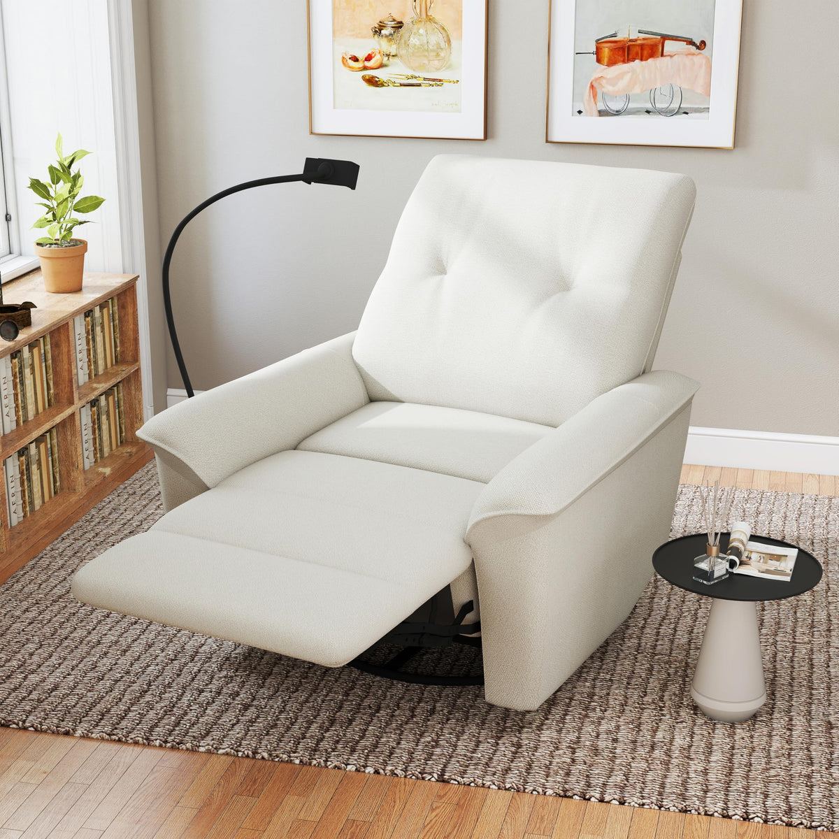 Power Swivel Rocker Recliner Chair with Phone Holder and USB Ports V73509