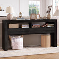 63" Dark Oak Console Table with 2 Drawers P44881