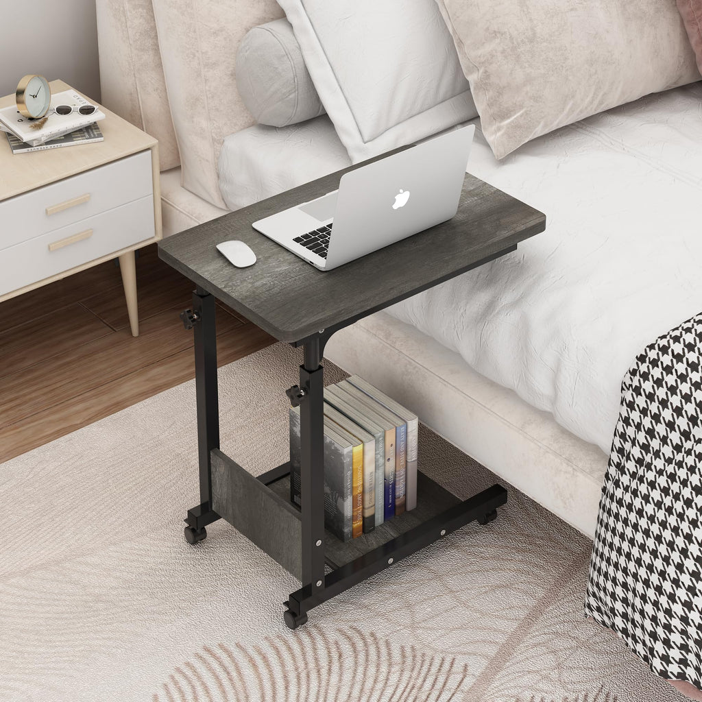 Adjustable Height C Table with Wheels and Storage V946347